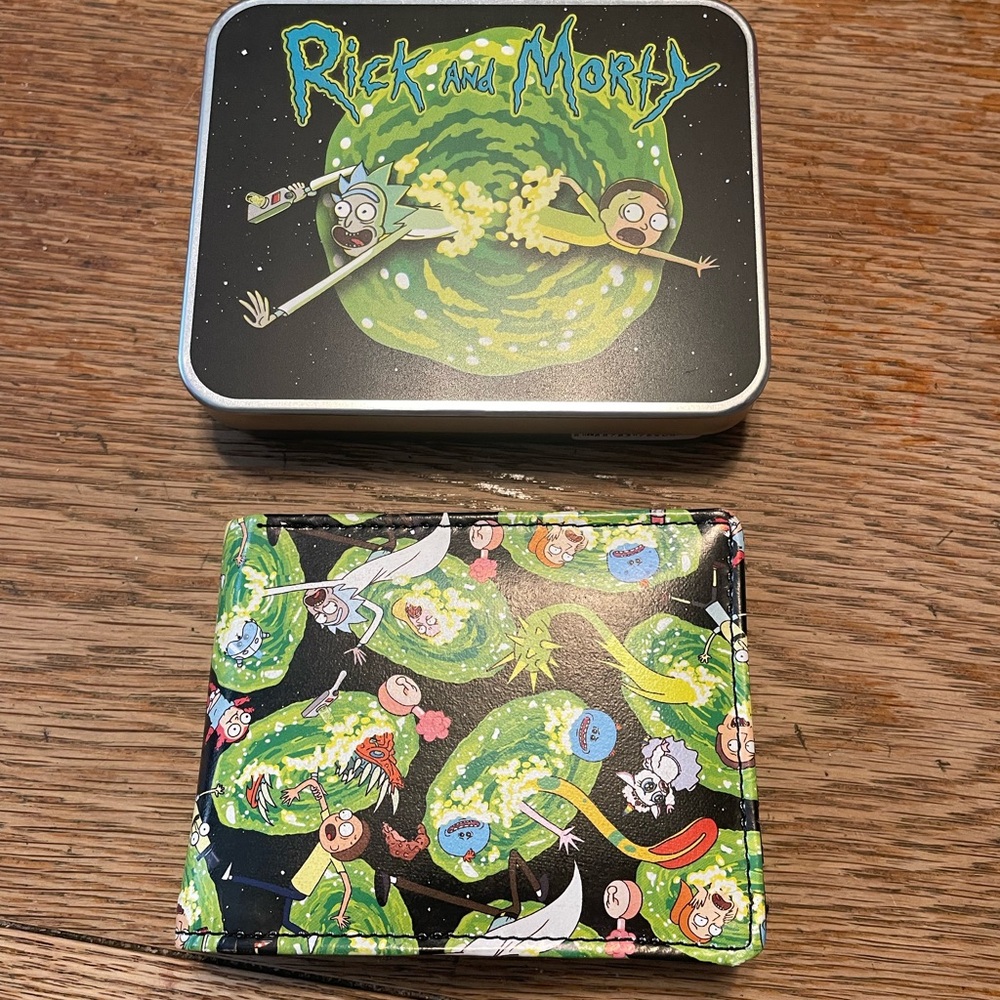 Rick and Morty Wallet with Tin Box